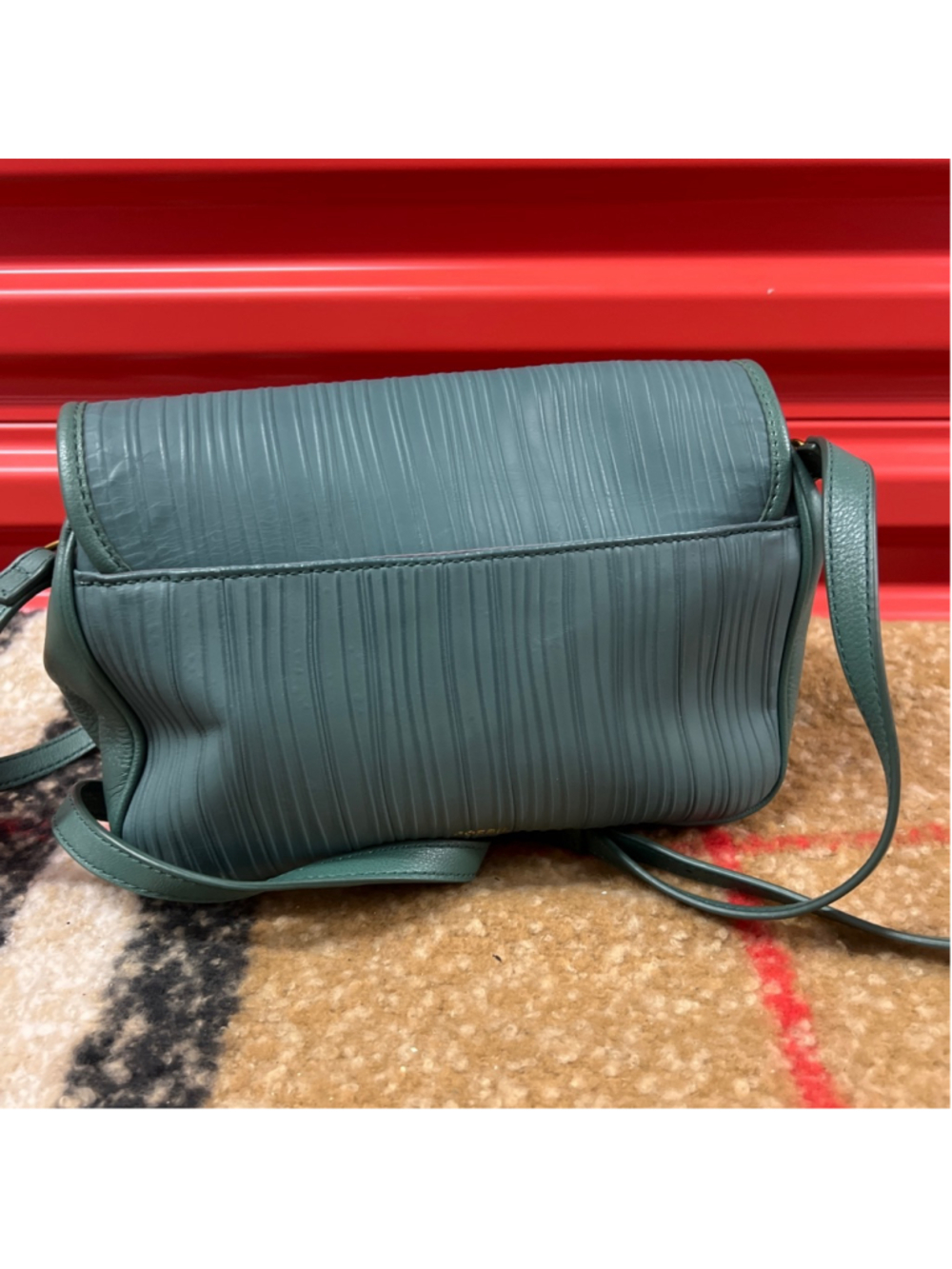 Women's Fossil Teal Crossbody Bag One Size with Gold Hardware - Picture 2 of 4